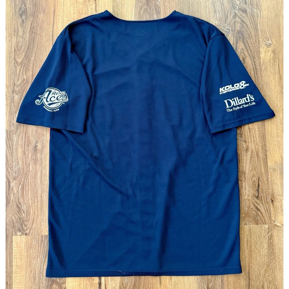 RENO ACES MiLB Jersey Men’s/Women’s Size XL‎ Navy Blue Biggest Little City EUC - Picture 2 of 7